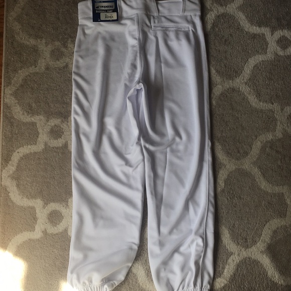 Youth Boy’s White Baseball Pants - Picture 8 of 11